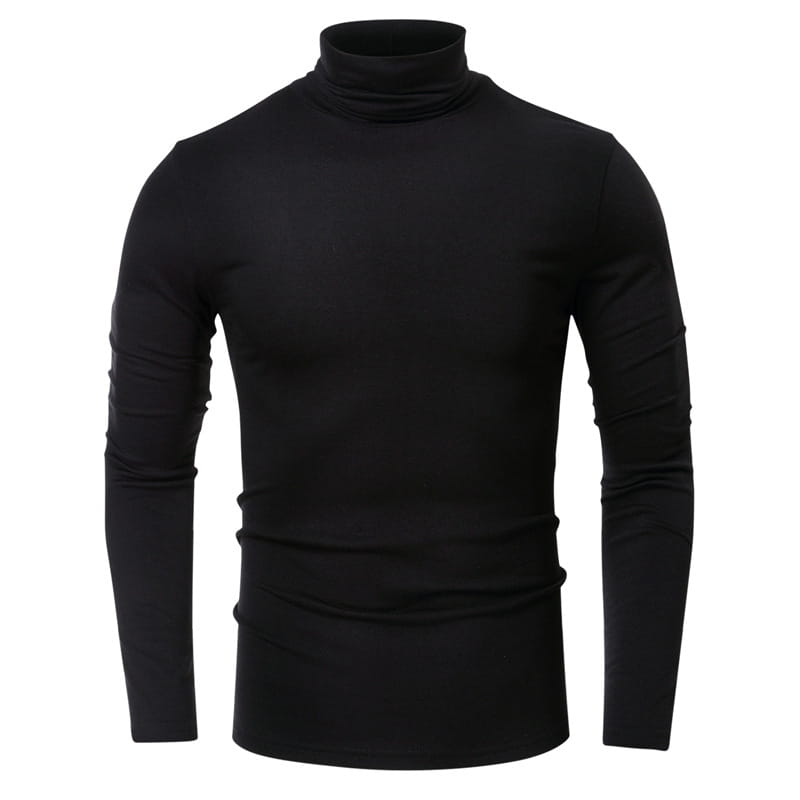 Turtleneck Men’s European And American Long Sleeve T-Shirt