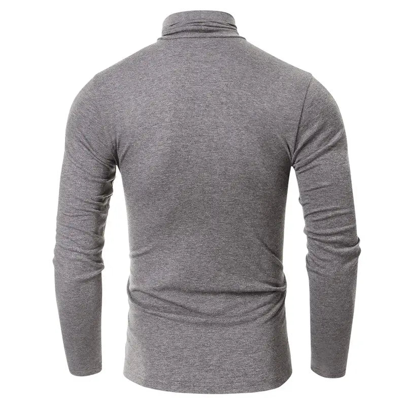 Turtleneck Men’s European And American Long Sleeve T-Shirt
