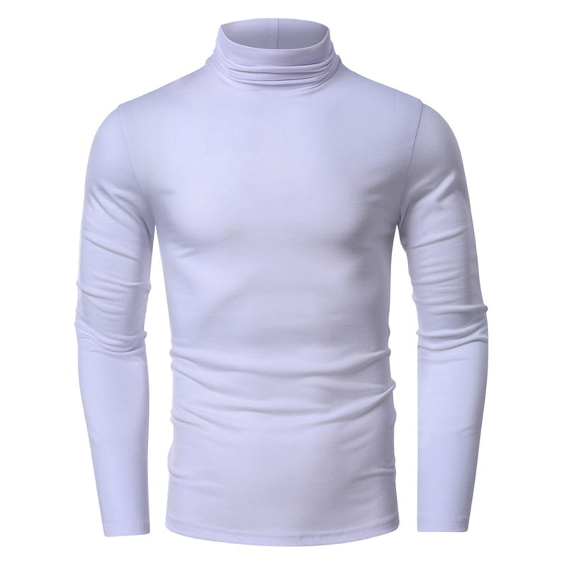 Turtleneck Men’s European And American Long Sleeve T-Shirt