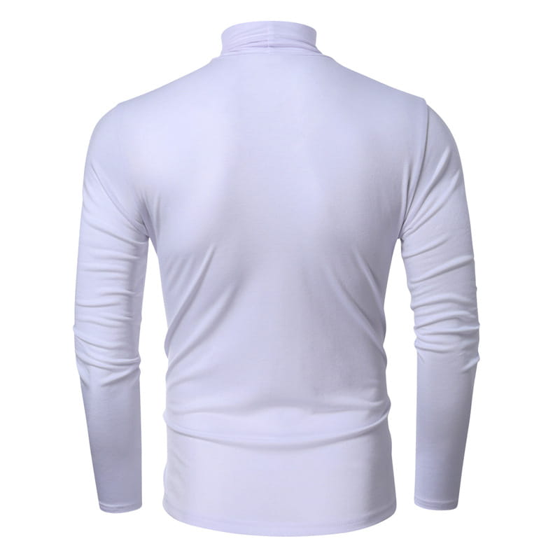 Turtleneck Men’s European And American Long Sleeve T-Shirt