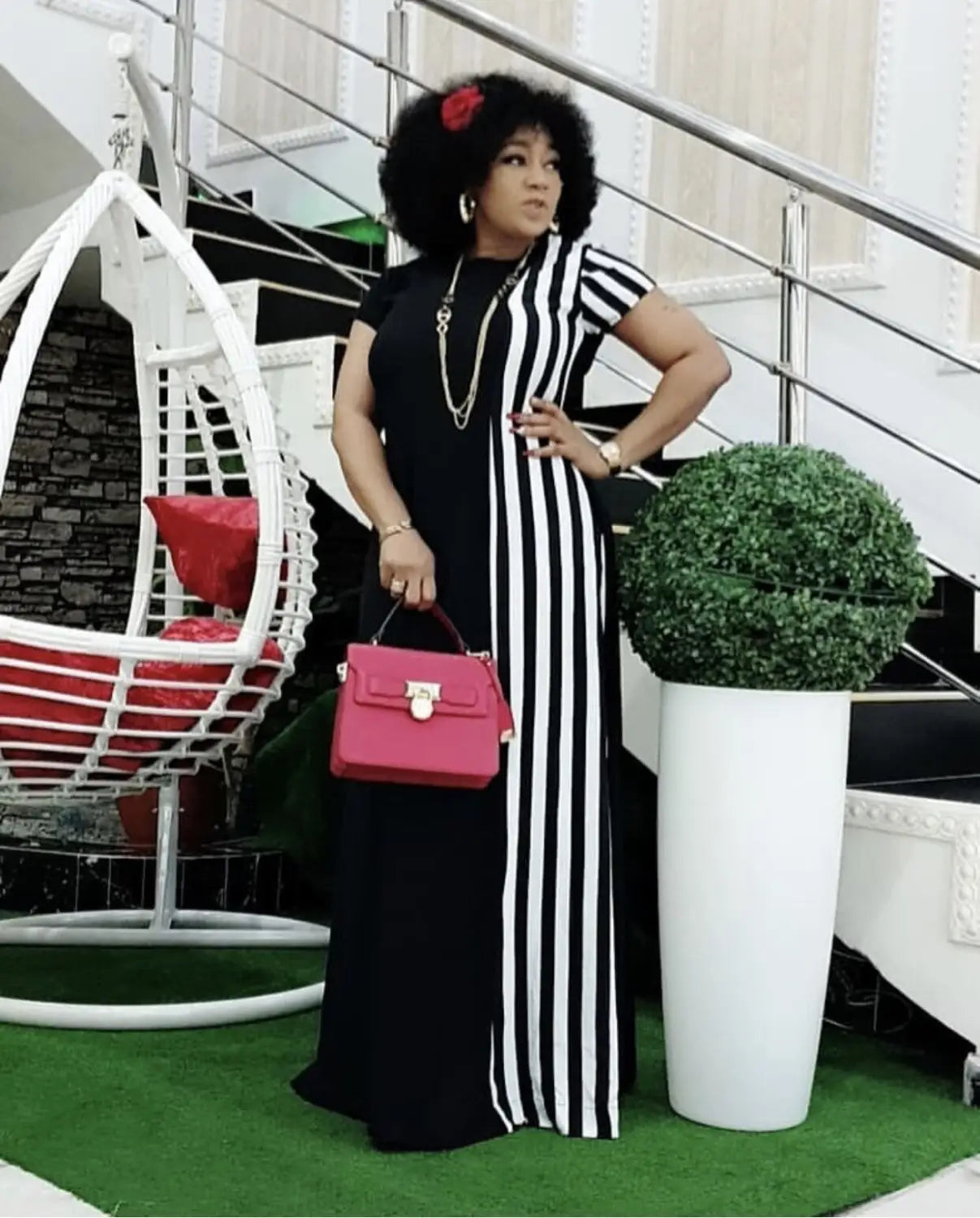 Summer Loose Long Ladies Skirt African Clothing