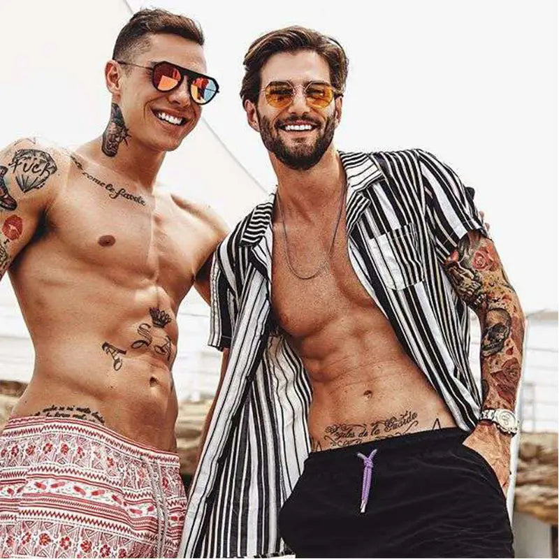 Men Summer Holiday Hawaiian Shirts