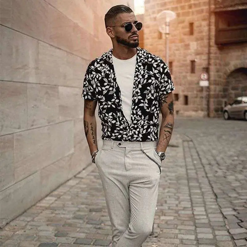 Men Summer Holiday Hawaiian Shirts