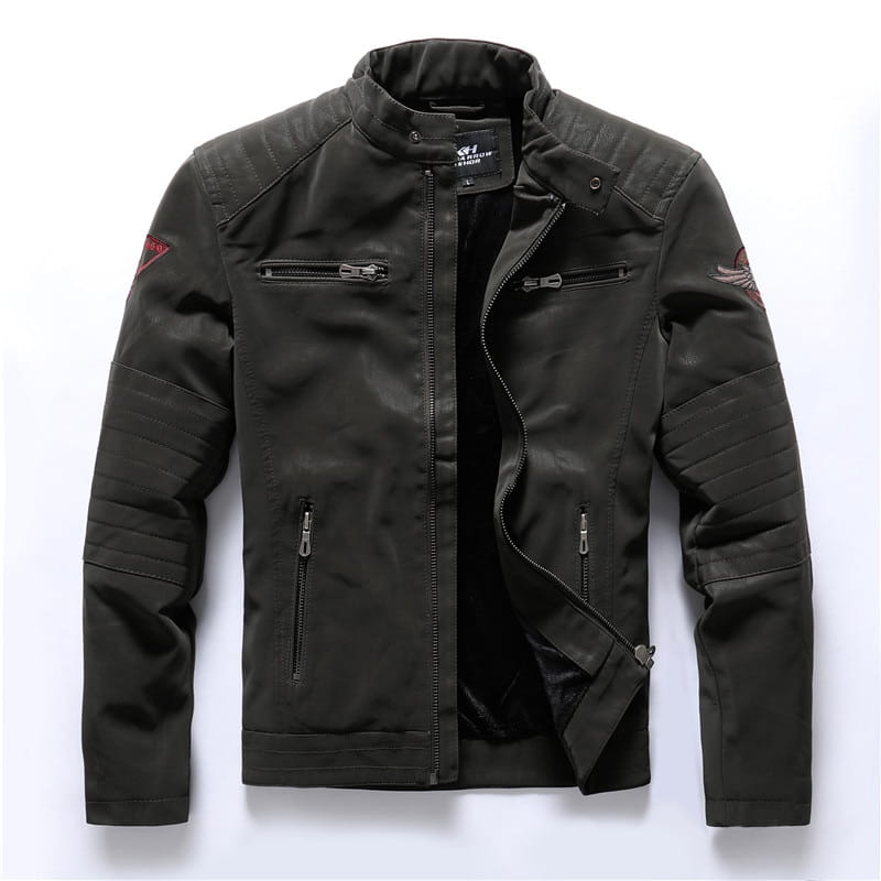 Men Fashion Pu Leather Jackets Coats