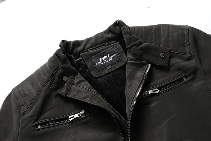 Men Fashion Pu Leather Jackets Coats