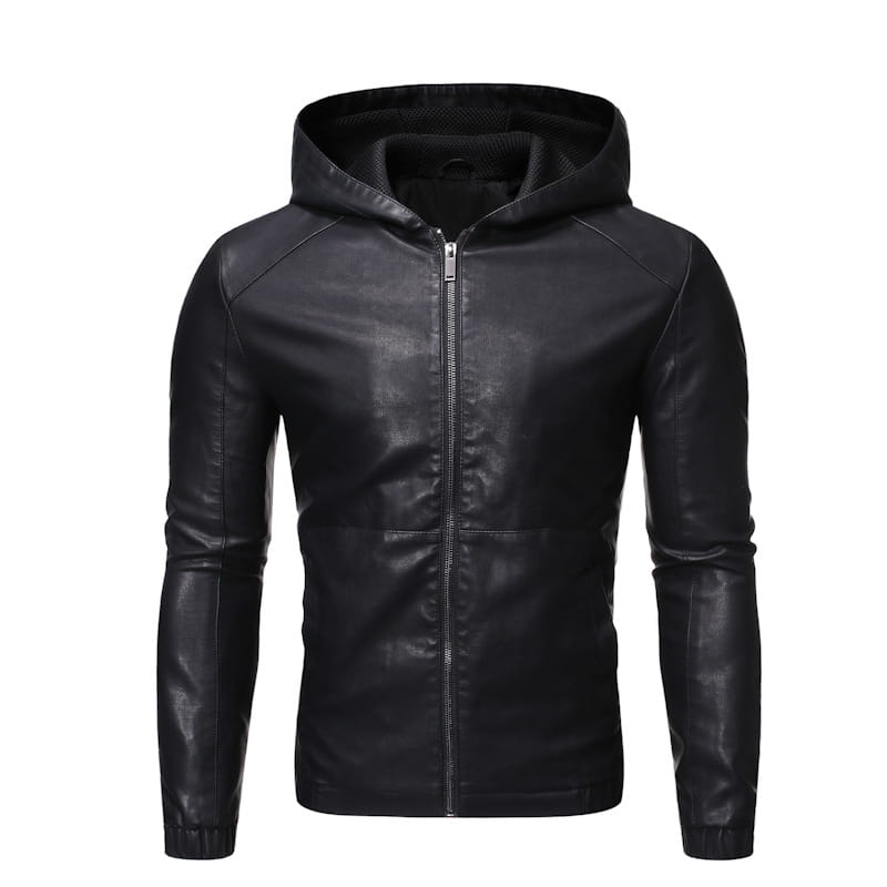 Men’s leather jacket motorcycle jacket