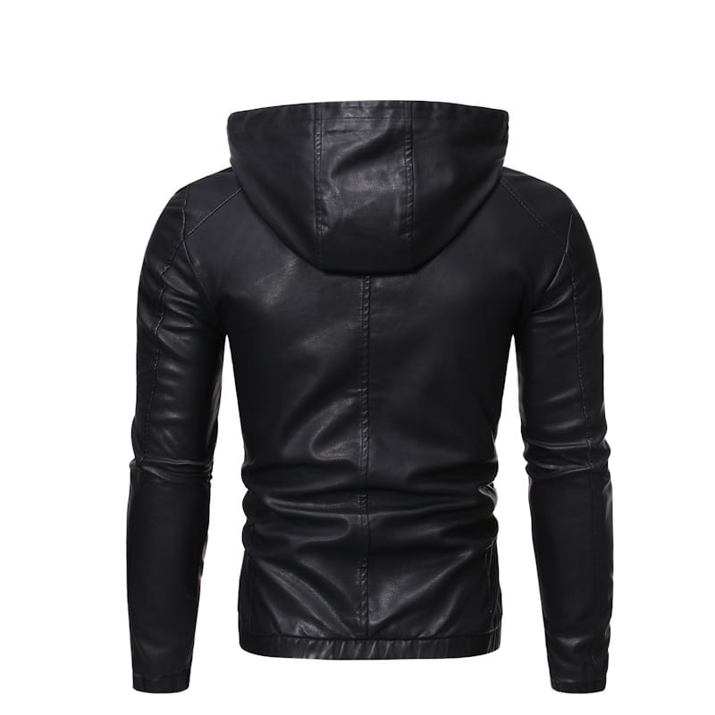 Men’s leather jacket motorcycle jacket