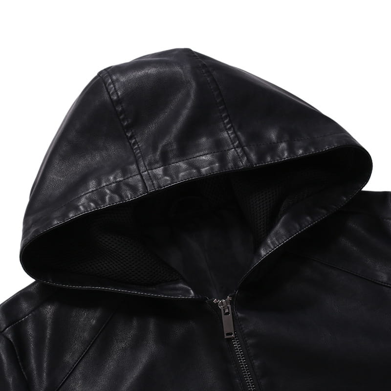 Men’s leather jacket motorcycle jacket