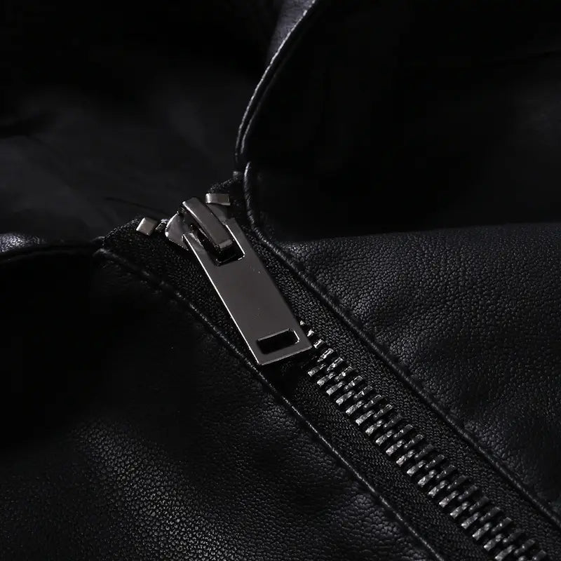 Men’s leather jacket motorcycle jacket