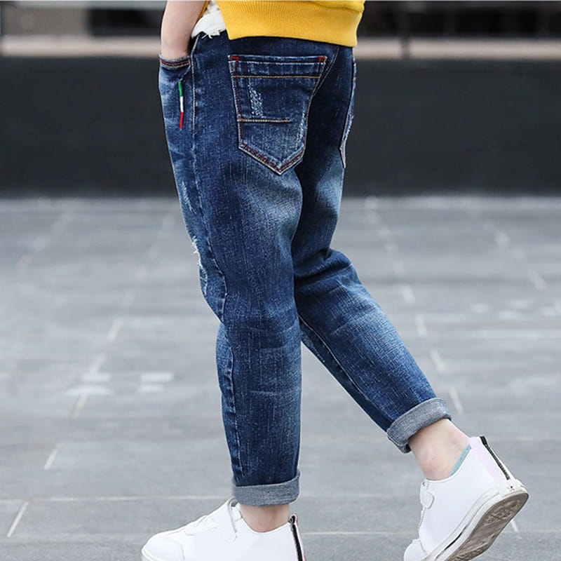 Boys’ denim trousers new style big children’s trousers spring and autumn children’s trousers