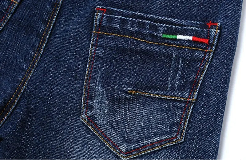 Boys’ denim trousers new style big children’s trousers spring and autumn children’s trousers