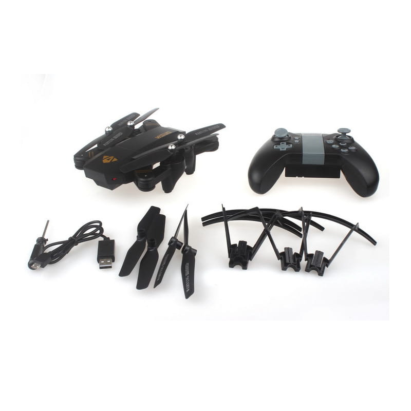Folding fixed-height aerial drone