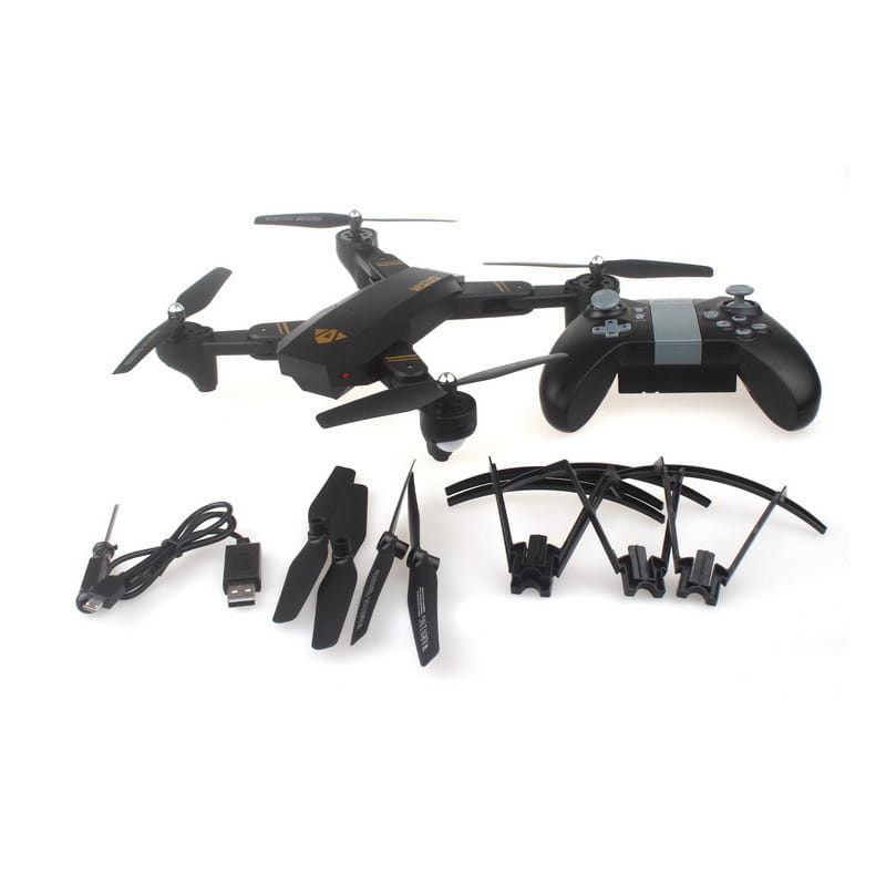 Folding fixed-height aerial drone
