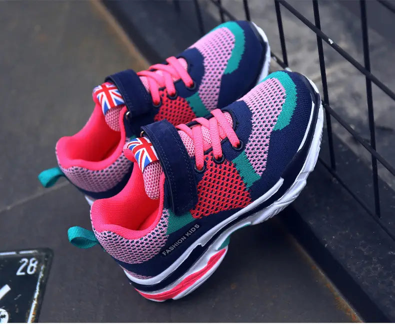 Sports Shoes Mesh Breathable Running Shoes For Boys and Girls