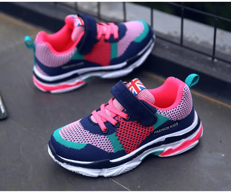 Sports Shoes Mesh Breathable Running Shoes For Boys and Girls