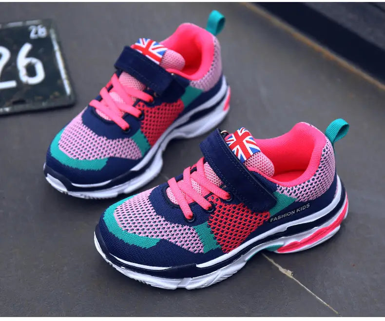 Sports Shoes Mesh Breathable Running Shoes For Boys and Girls