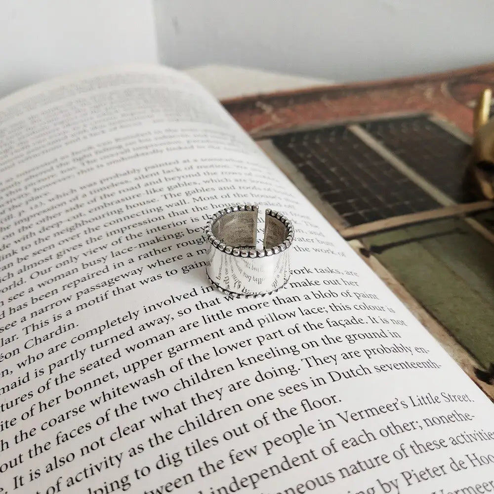 Sterling Silver Ring Personality Trendy Jewellery