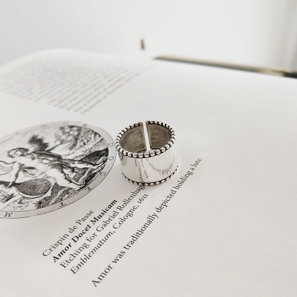 Sterling Silver Ring Personality Trendy Jewellery
