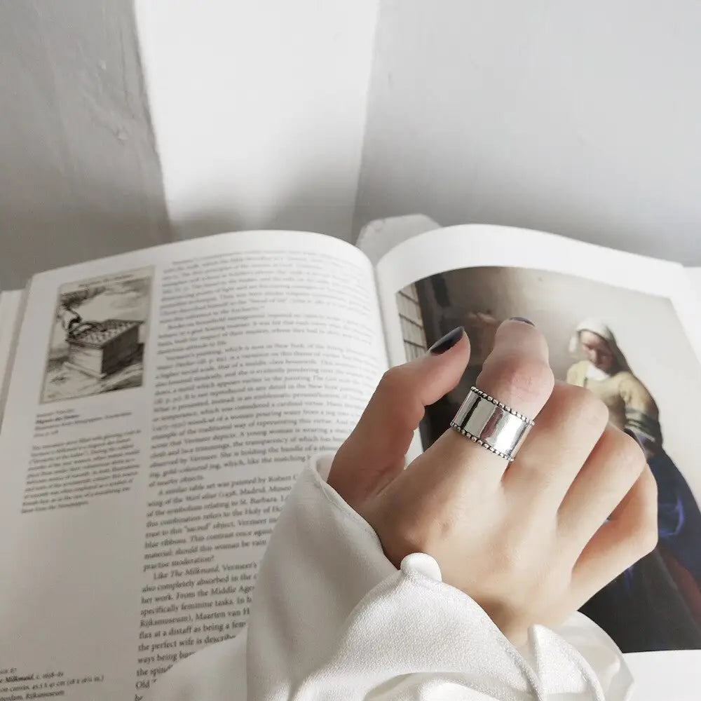 Sterling Silver Ring Personality Trendy Jewellery