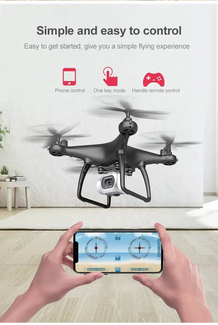 Cross-Border Drone Remote Control Aircraft HD 4k Dual Lens Camera Long Endurance Helicopter Model Fixed Altitude