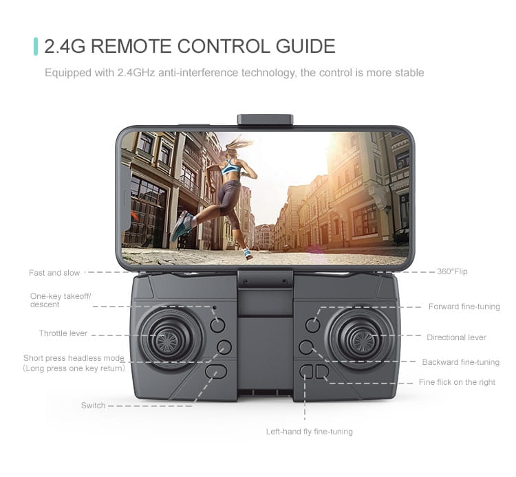 Cross-Border Drone Remote Control Aircraft HD 4k Dual Lens Camera Long Endurance Helicopter Model Fixed Altitude