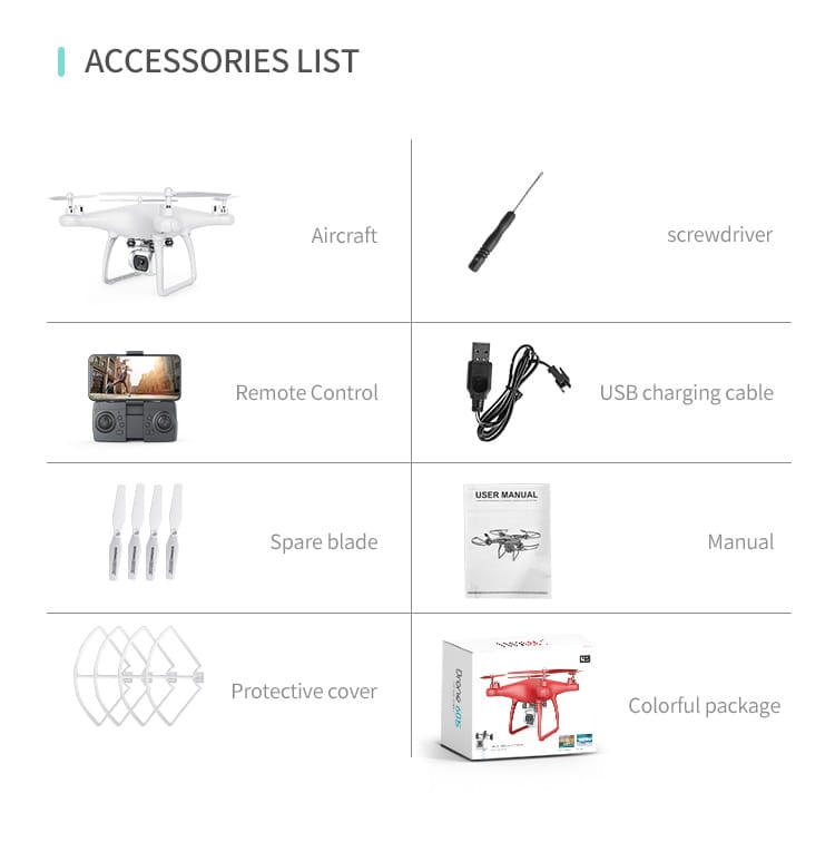 Cross-Border Drone Remote Control Aircraft HD 4k Dual Lens Camera Long Endurance Helicopter Model Fixed Altitude