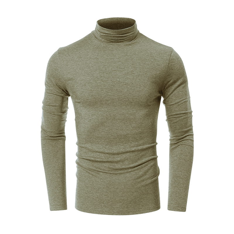 Turtleneck Men’s European And American Long Sleeve T-Shirt