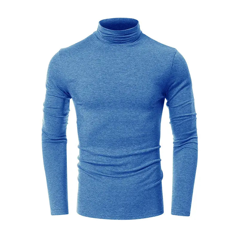 Turtleneck Men’s European And American Long Sleeve T-Shirt