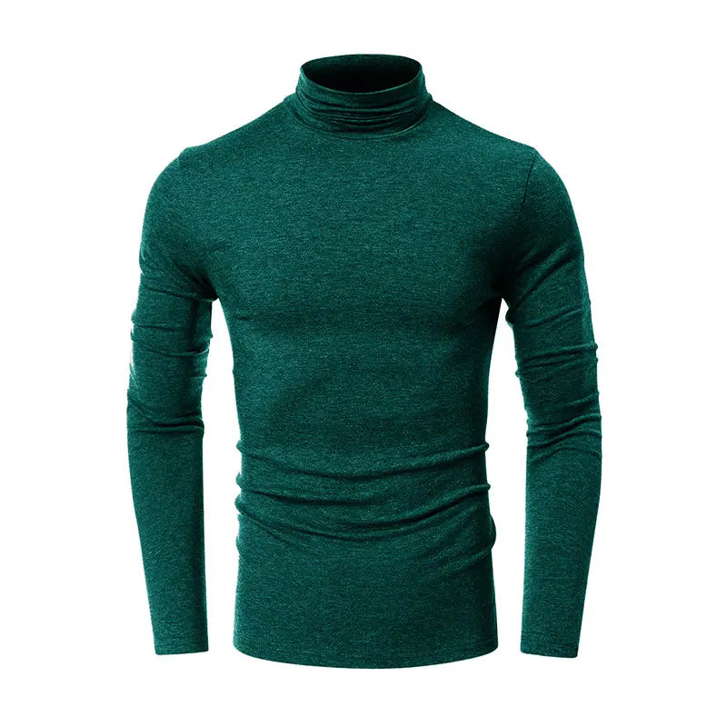 Turtleneck Men’s European And American Long Sleeve T-Shirt
