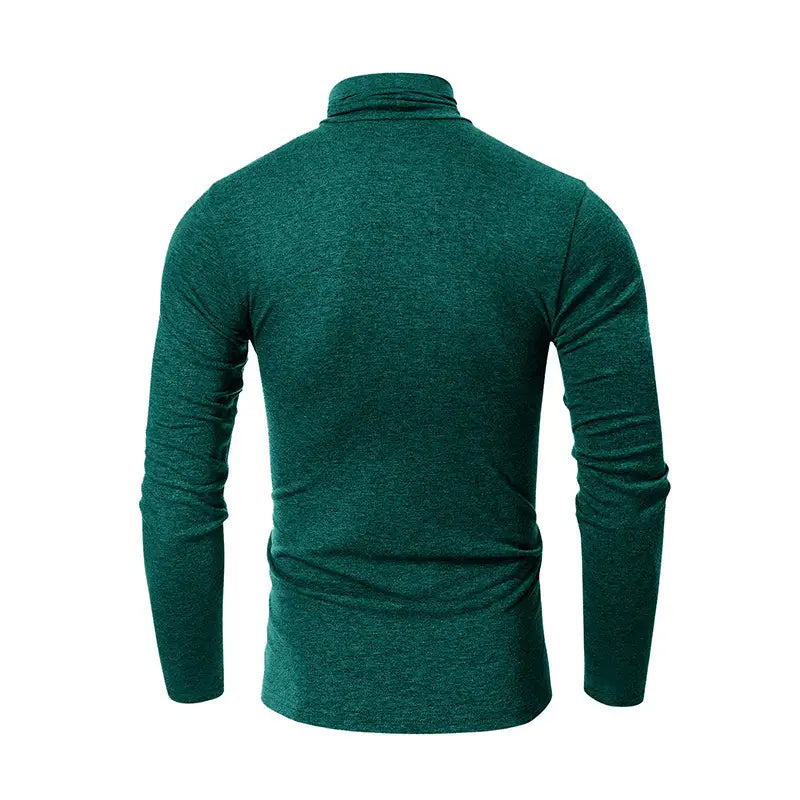 Turtleneck Men’s European And American Long Sleeve T-Shirt