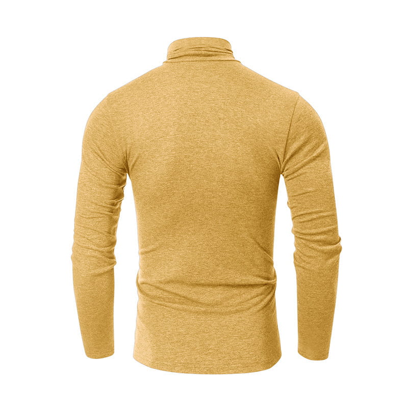 Turtleneck Men’s European And American Long Sleeve T-Shirt