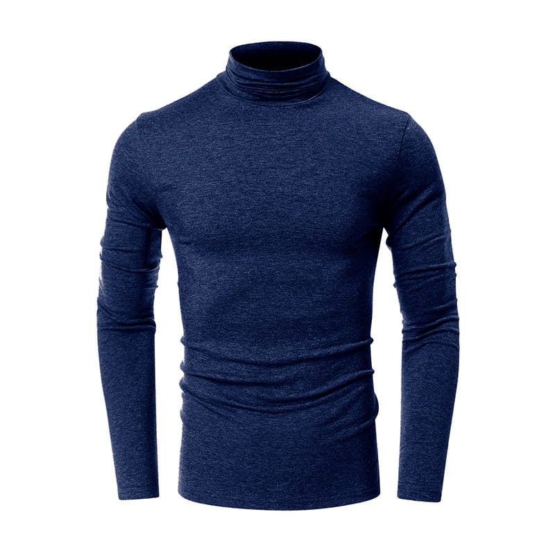 Turtleneck Men’s European And American Long Sleeve T-Shirt