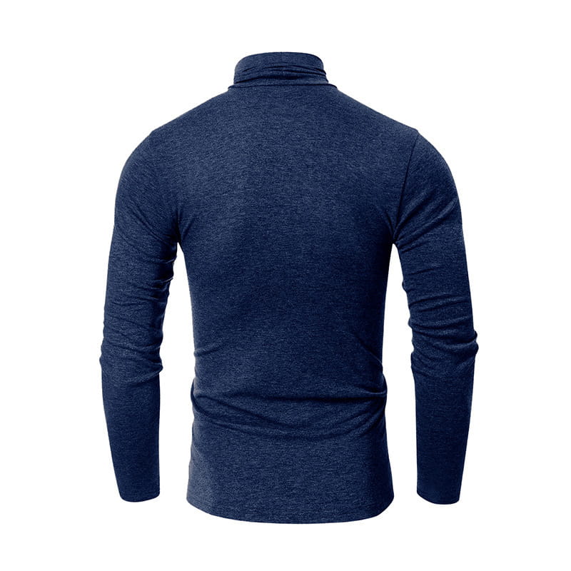 Turtleneck Men’s European And American Long Sleeve T-Shirt