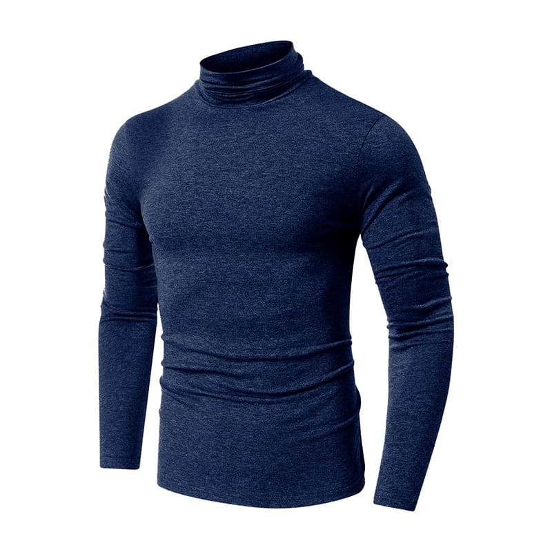 Turtleneck Men’s European And American Long Sleeve T-Shirt
