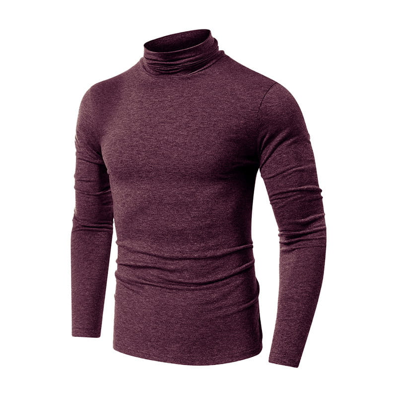 Turtleneck Men’s European And American Long Sleeve T-Shirt