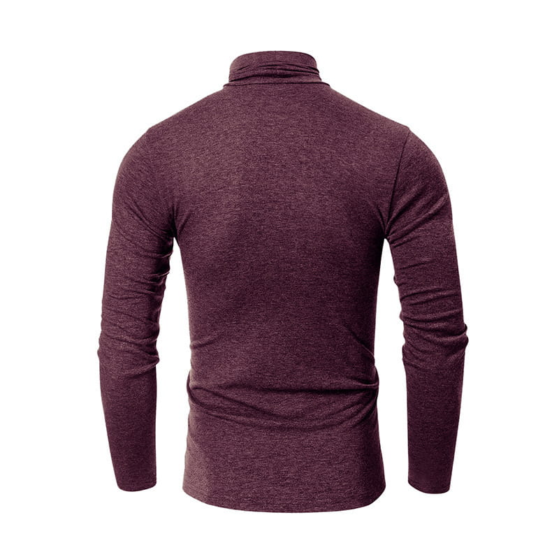 Turtleneck Men’s European And American Long Sleeve T-Shirt