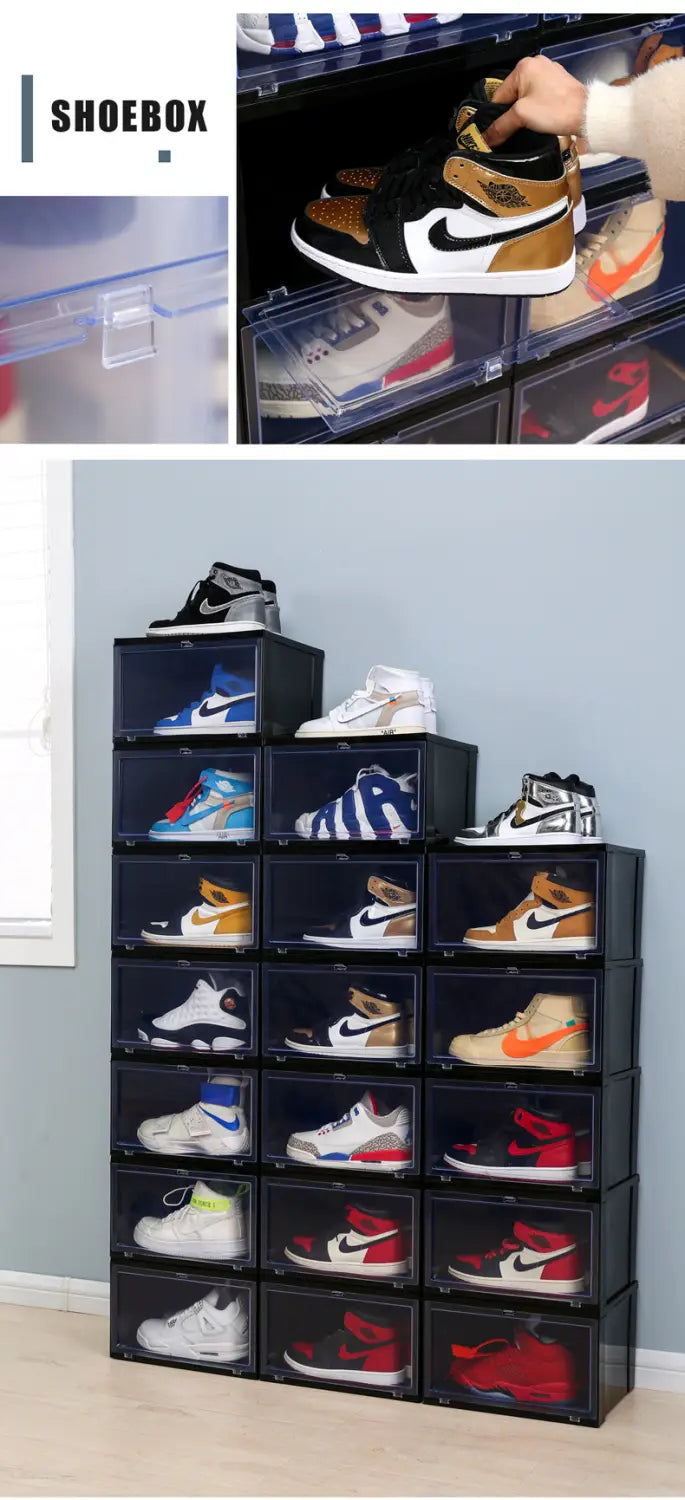High-top shoe storage box