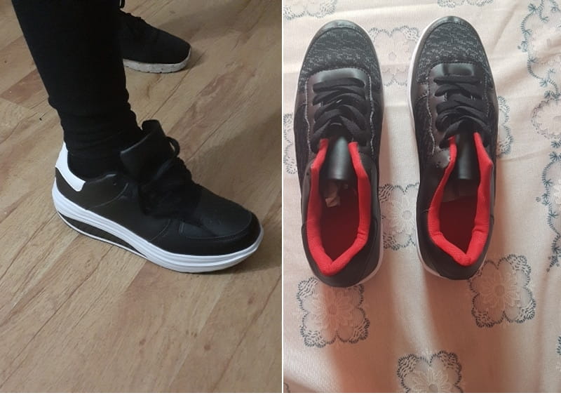 Ladies platform casual shoes