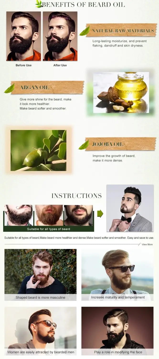 Organic Beard Growth Oil