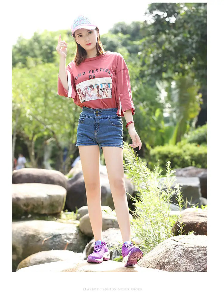 Ladies shoes net shoes