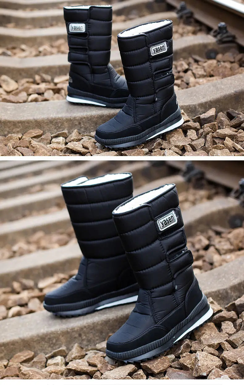 Long high-top men’s boots