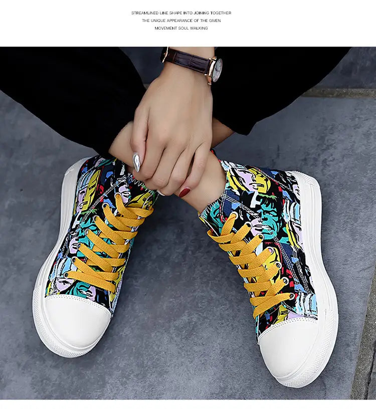 Children’s High-Top Canvas Shoes