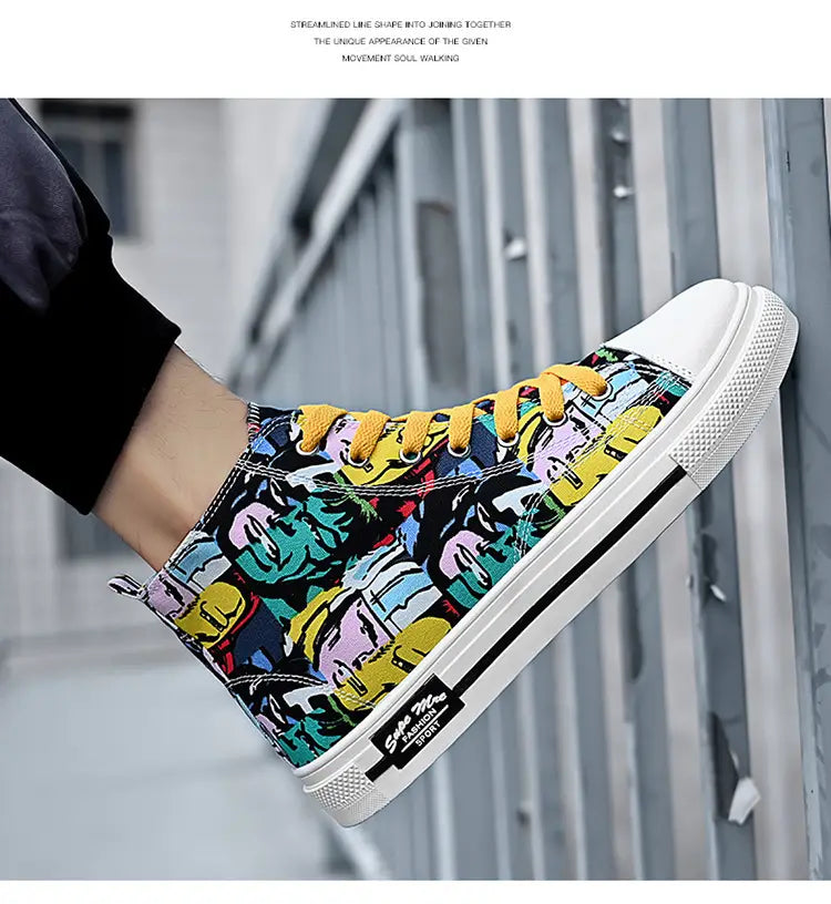 Children’s High-Top Canvas Shoes
