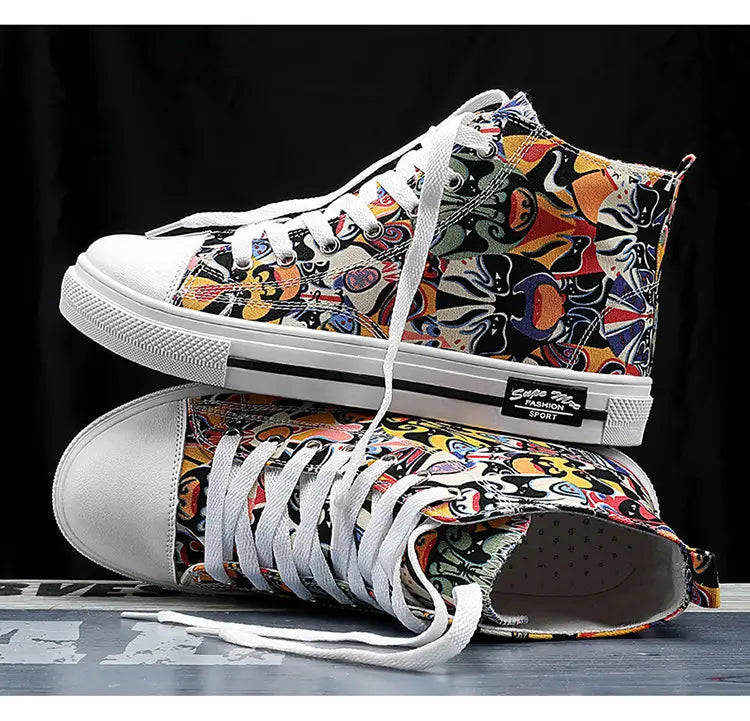 Children’s High-Top Canvas Shoes