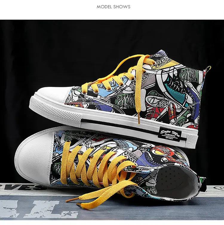 Children’s High-Top Canvas Shoes