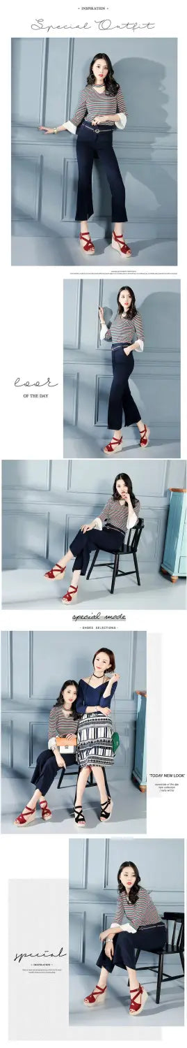 Wedge sandals