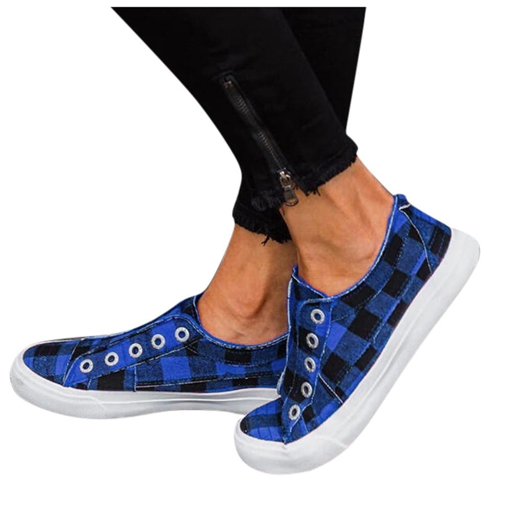 Flat women’s canvas shoes