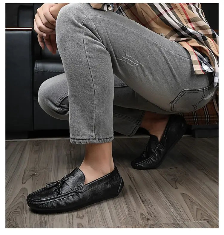 Men’s Peas shoes Korean version of the trend of hollow casual shoes