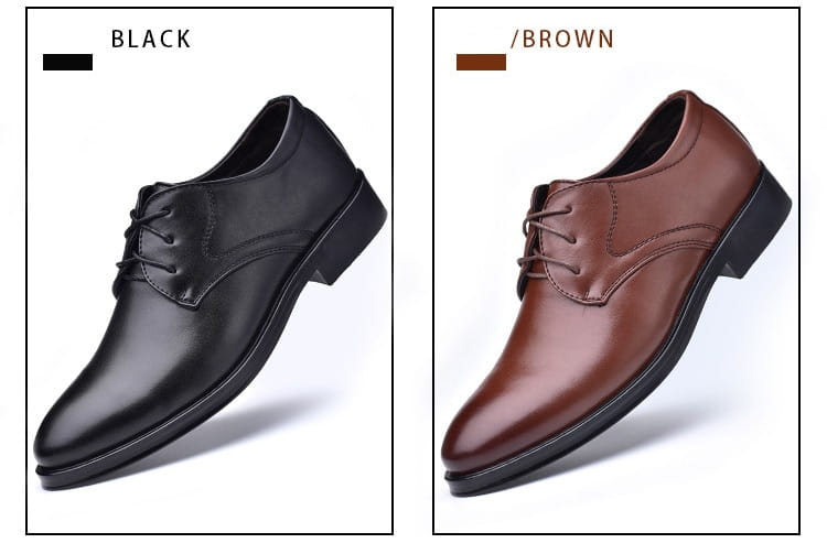 Black Shoes With Pointed Toe For Men