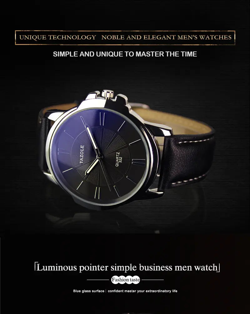 YAZOLE Fashion Quartz Watch Men Watches Top Brand Luxury Male Clock Business Mens Wrist Watch Hodinky Relogio Masculino